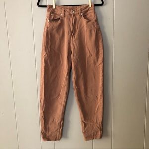 H&M Divided High Waist Twill Mom Pants